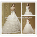 Boutique 2016 Strapless Boat Neckline Wedding Dress DM-023 vestidos-novia lace bridal wedding dress